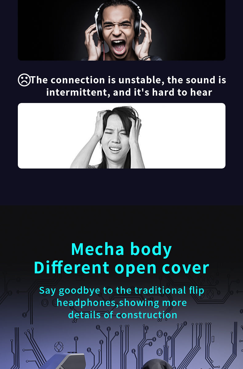 H9 Wireless BluetoothGaming Earphones