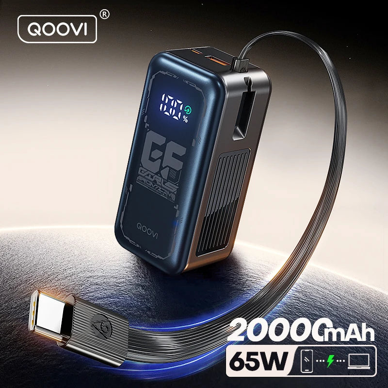 QOOVI 20000mAh PD 65W Power Bank