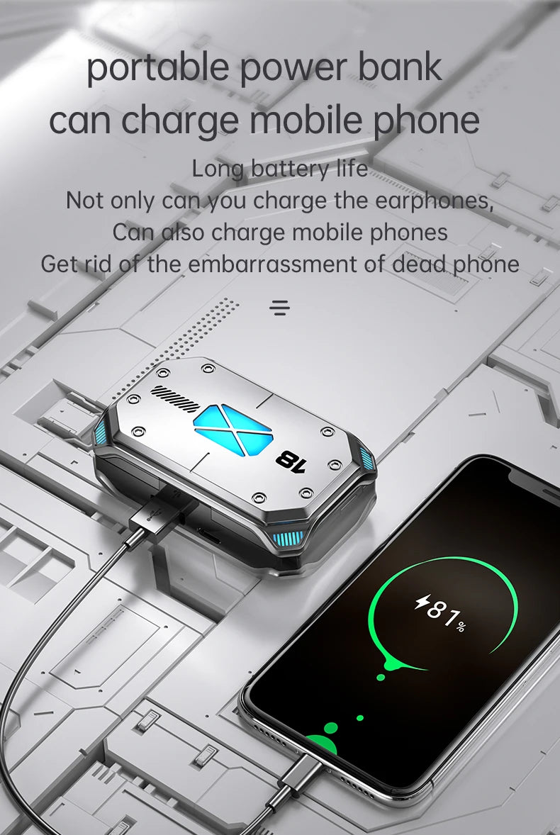 M41 TWS Wireless Gaming Earphones