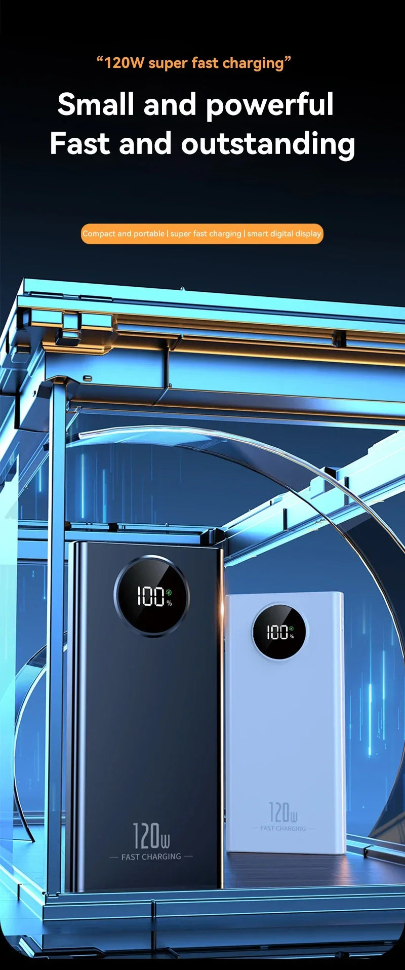 120W Super Fast Charging Power Bank