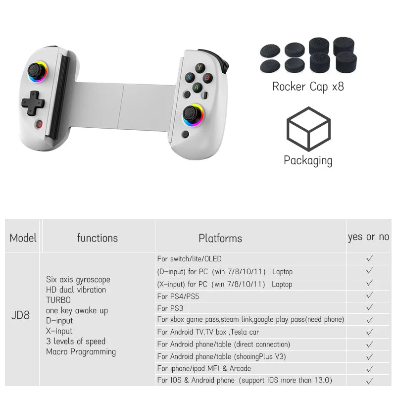 Telescopic Tablet Game Controller