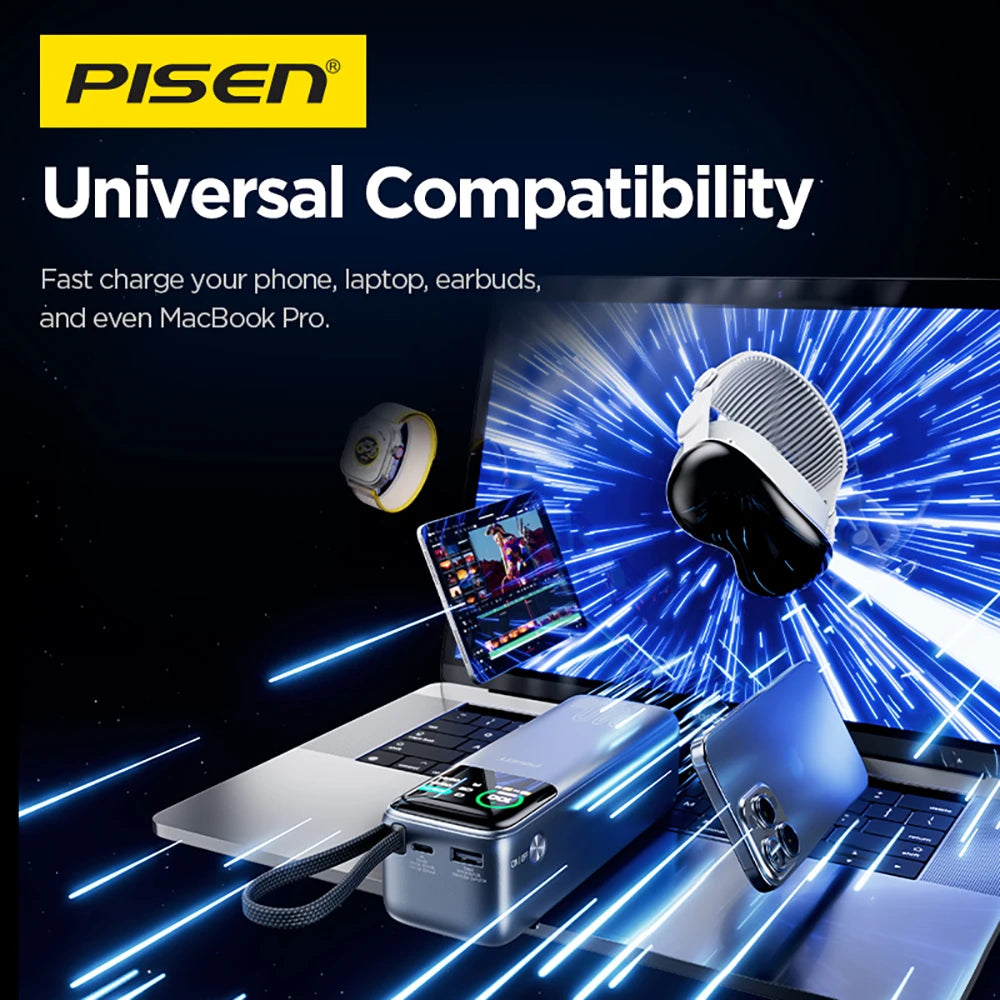 PISEN-Bolt 240W Fast Charging Power Bank