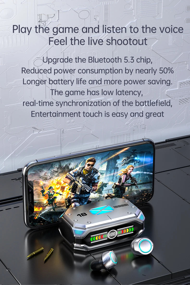 TWS Wireless Pro Gaming Earbuds