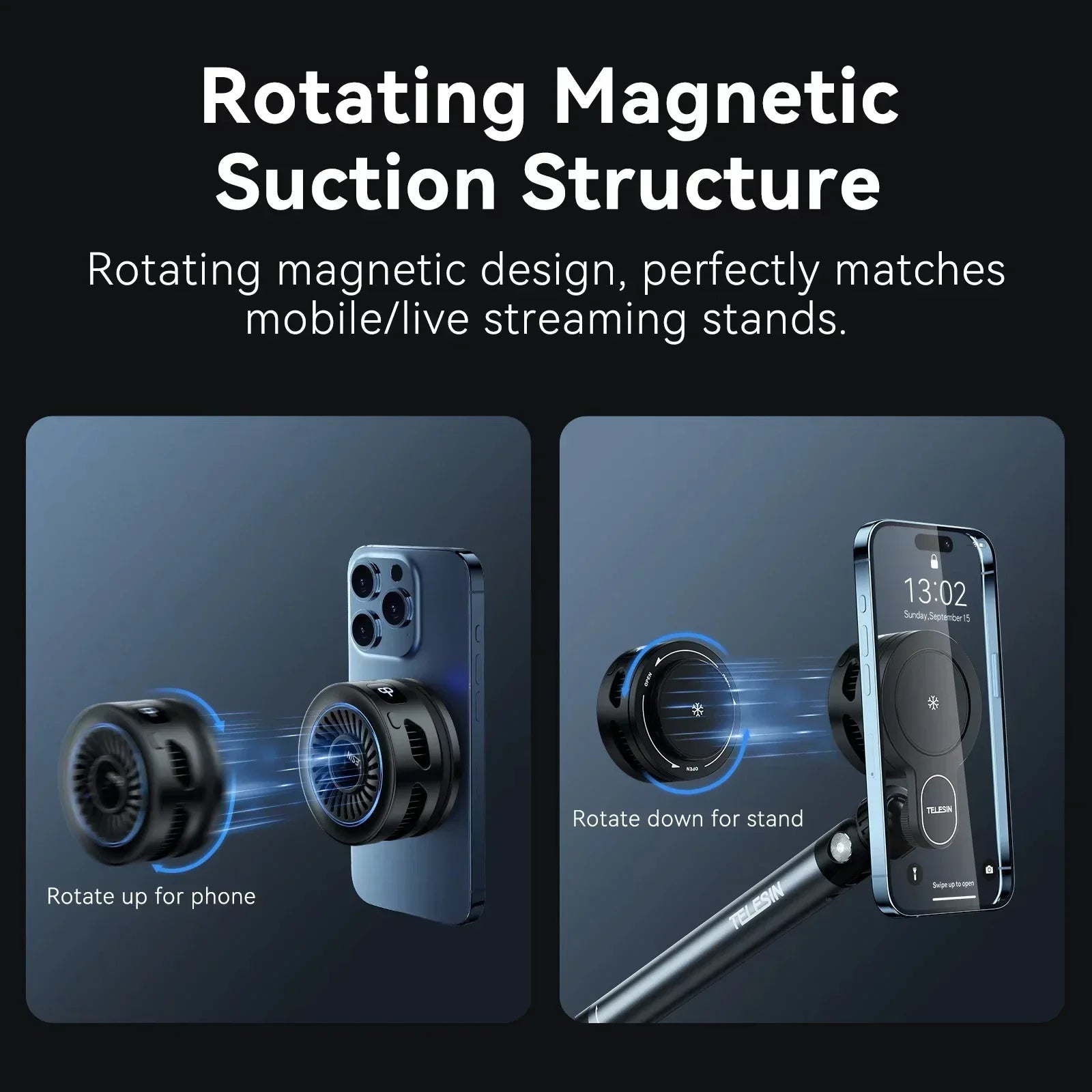 TELESIN Magsafe Phone Cooler & Wireless Charger