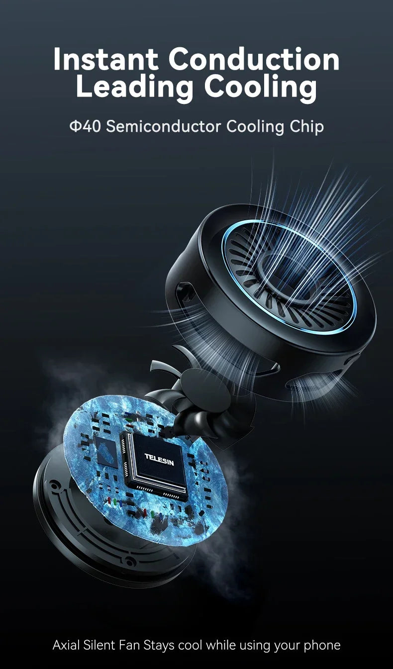 TELESIN Magsafe Phone Cooler & Wireless Charger