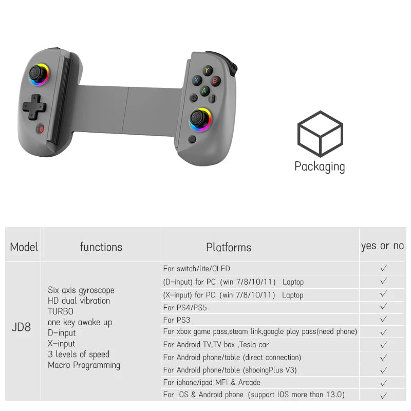 Telescopic Tablet Game Controller