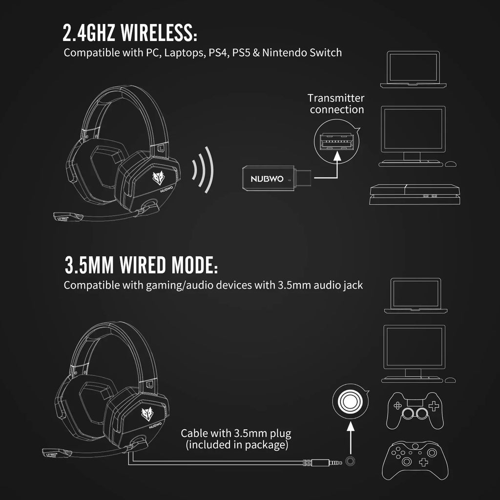 G06 Dual Wireless Gaming Headset