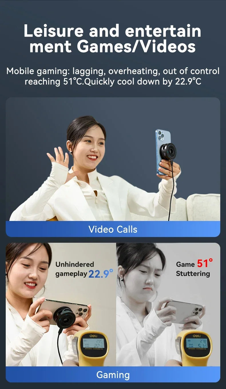 TELESIN Magsafe Phone Cooler & Wireless Charger