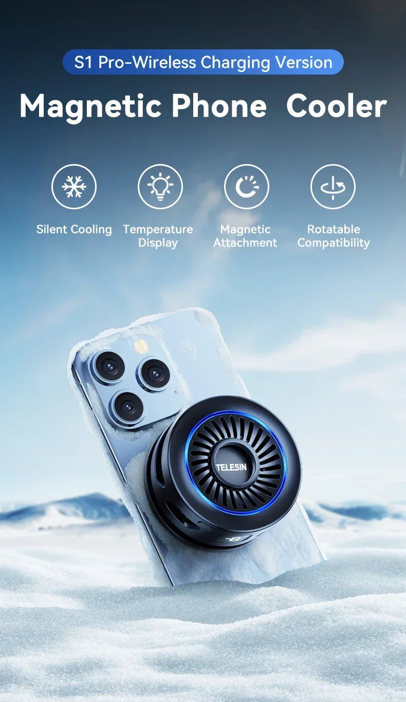 TELESIN Magsafe Phone Cooler & Wireless Charger