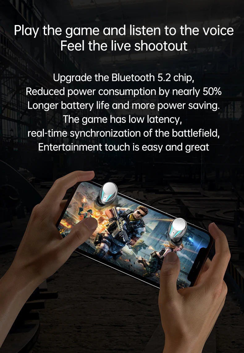 TWS Wireless Pro Gaming Earbuds
